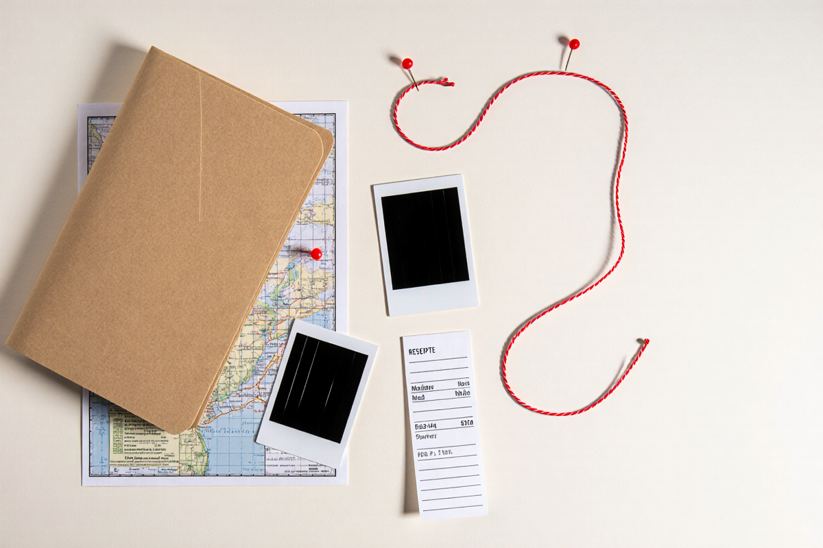 Evidence folder and red string grid.
